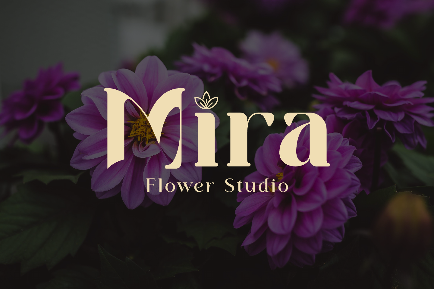 Mira Flower Studio branded flowers